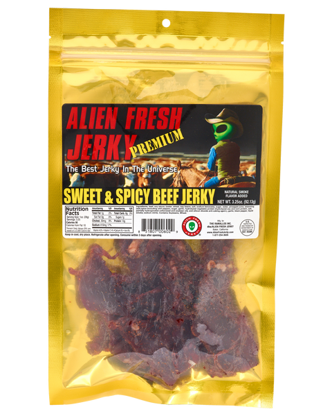 Sweet and Spicy Soft Marinated Beef Jerky Premium