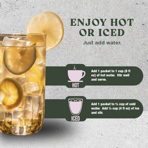 Harmony Matcha Honey Yuzu Tea With Ground Ginger – Premium Black Tea, Sweetened with Honey and Organic Sugar, 20 Servings