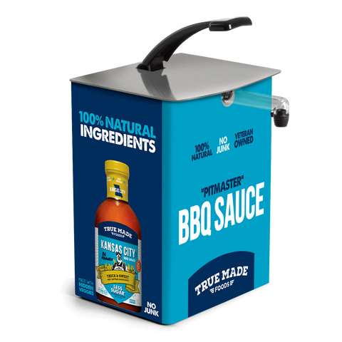 Low Sugar BBQ Sauce Bulk Bag-In-Box 3-Gallon Pitmaster Original True Made