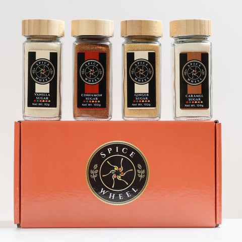 Cozy Sugar Gift Set Vanilla Cinnamon Ginger Caramel Sugar Collection