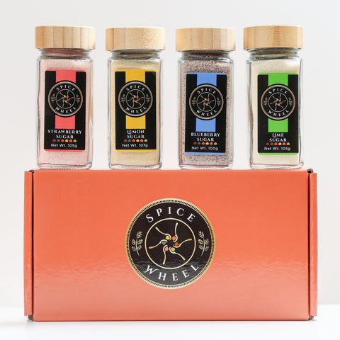 Flavored Sugar Gift Set Citrus Berry 4-Pack Mocktail Sugar