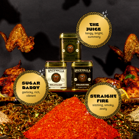 3 Pack T-Pain Wing Collection Custom Spice Blends Spicewalla