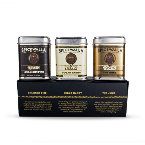 3 Pack T-Pain Wing Collection Custom Spice Blends Spicewalla