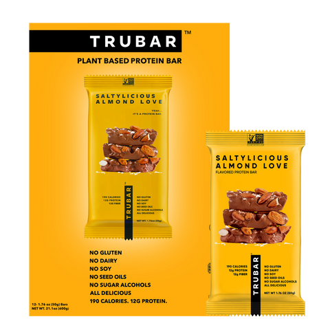 Saltylicious Almond Love Vegan Protein Bar TRUBAR