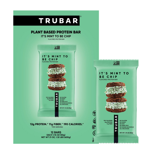 Mint Chocolate Protein Bar It's Mint to Be Chip TRUBAR
