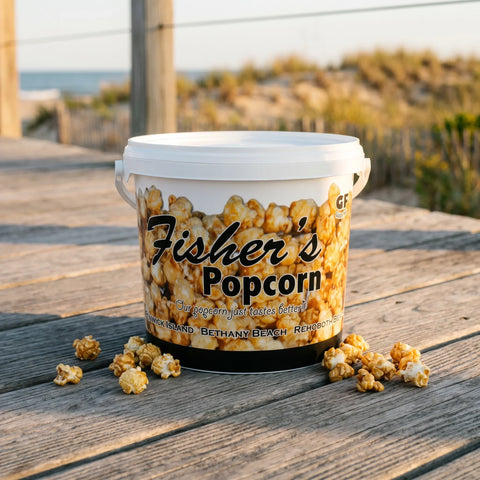 Caramel Popcorn Fresh Fisher’s Popcorn Tubs