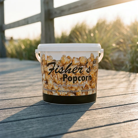 Caramel Popcorn Fresh Fisher’s Popcorn Tubs