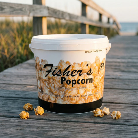 Caramel Popcorn Fresh Fisher’s Popcorn Tubs