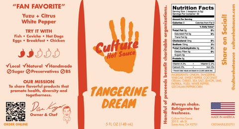 Tangerine Dream Citrus Creamy Hot Sauce