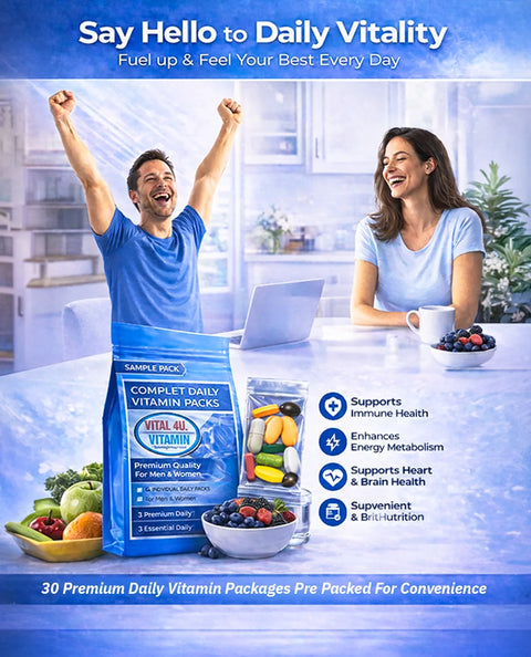 Vital 4U Premium 30-Day Multivitamin Daily Convenience Pouches