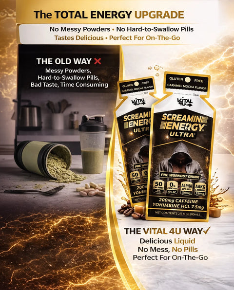 Screamin Energy Ultra Caramel Coffee Ultra-Strength Liquid Energy Shot