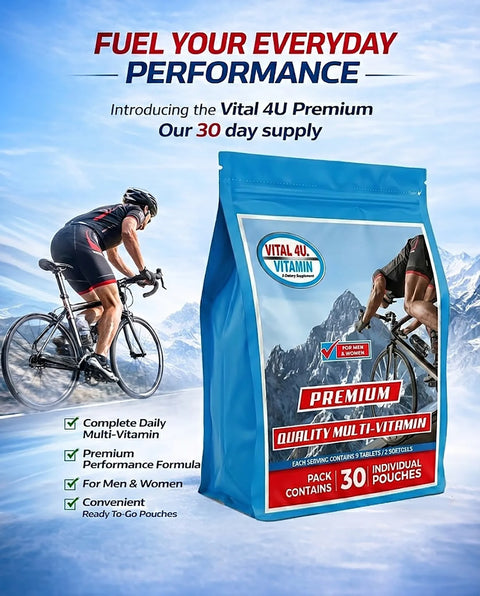 Vital 4U Premium 30-Day Multivitamin Daily Convenience Pouches