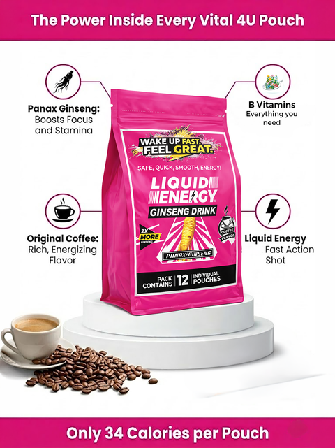 Liquid Energy Ginseng Original Coffee Energy Drink