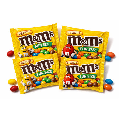 M&M's Peanut Fun Size Milk Chocolate Candy Bulk Value Bag