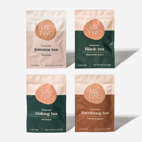 Us Two Tea Travel Size Sampler Pack All Four Flavors