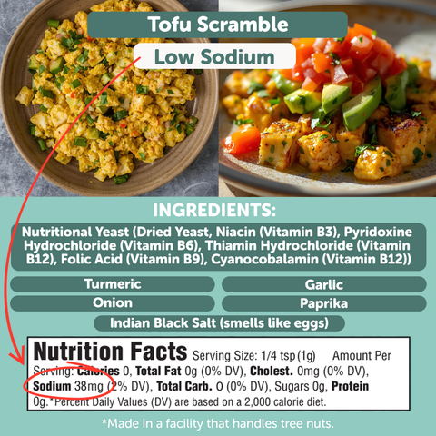 Tofu Scramble Seasoning Vegan Egg Flavoring Spice Blend FreshJax
