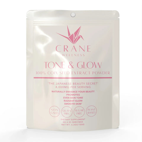Coix Seed Extract Powder Tone & Glow and Marine Collagen Hydration Complex Beauty Bundle