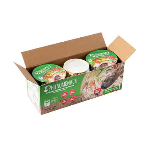 Pho’nomenal Bowl Instant Veggie Pho (Case of 6 Bowls)