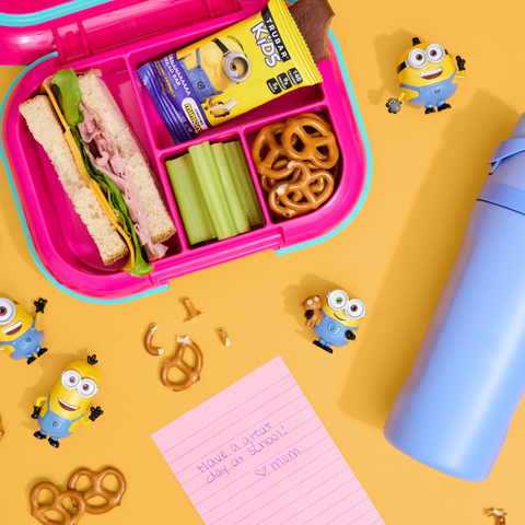 Banana Bread Bar Soft Sweet Protein Bar TRUBAR KiDS Minions