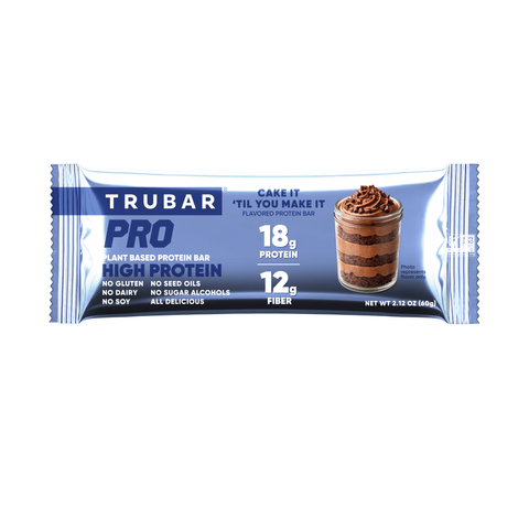 Plant-Based High Performance Protein Bar Cake It 'Til You Make It TRUBAR PRO