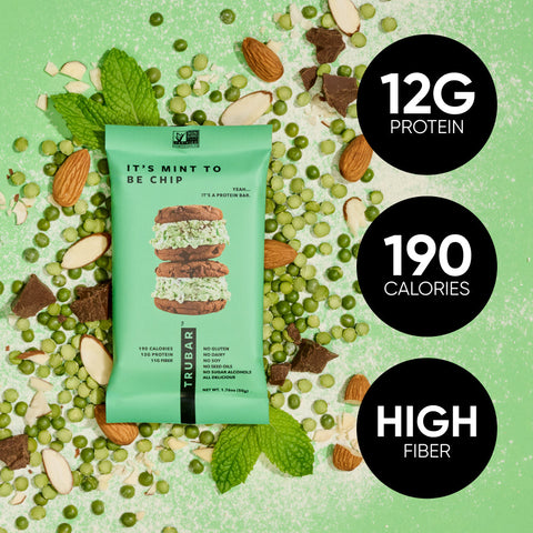 Mint Chocolate Protein Bar It's Mint to Be Chip TRUBAR