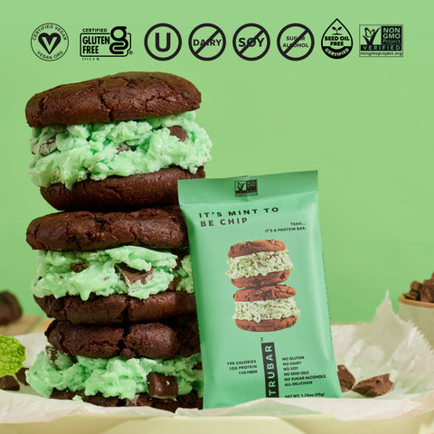 Mint Chocolate Protein Bar It's Mint to Be Chip TRUBAR