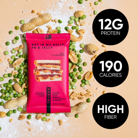 PB & Jelly Classic Peanut Butter and Jelly Protein Bar TRUBAR