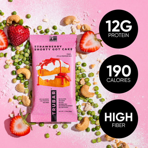 Strawberry Shorty Plant-Based Protein Bar TRUBAR