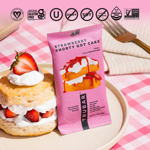 Strawberry Shorty Plant-Based Protein Bar TRUBAR