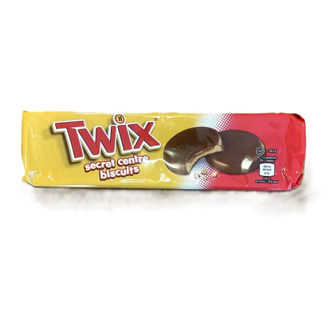 Chocolate-Covered Biscuits with Hidden Filling Twix Secret Centre Biscuits UK