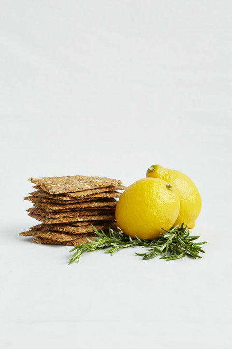 Rosemary & Lemon Baked Knekkebrød Crispbread Nordic Crspbread Bag