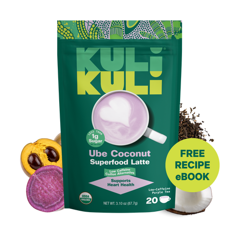 Ube Coconut Superfood Latte Heart Health Kuli Kuli