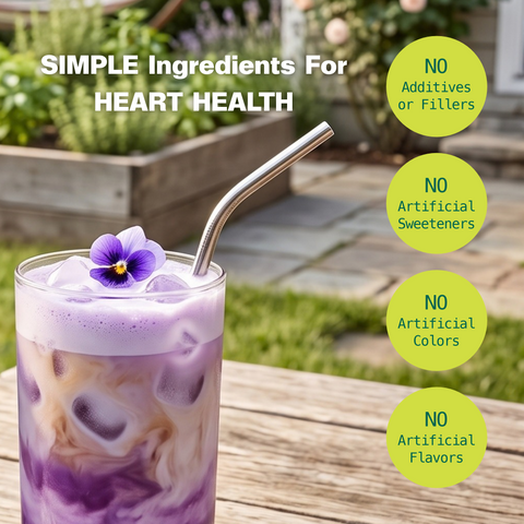 Ube Coconut Superfood Latte Heart Health Kuli Kuli