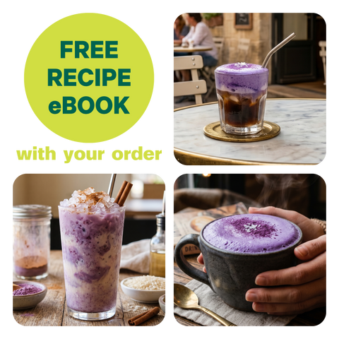 Ube Coconut Superfood Latte Heart Health Kuli Kuli