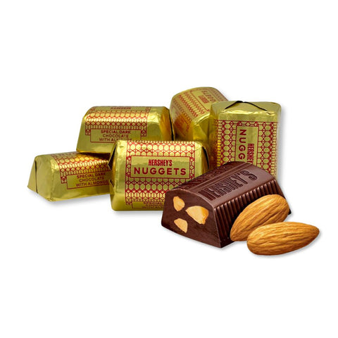 Special Dark Mildly Sweet Chocolate with Almonds Bulk Value Bag Hershey's Nuggets