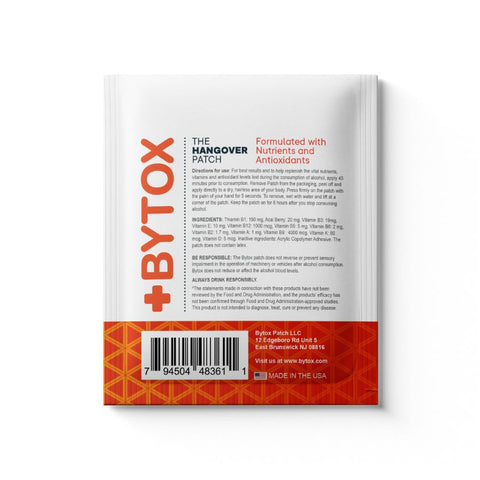 Hangover Patch Transdermal Recovery Patch BYTOX