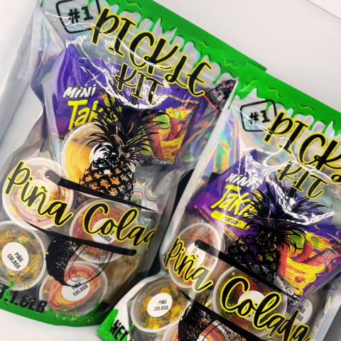 Pina Colada Tropical Candy Pickle Kit Gringas Rim Dips LLC