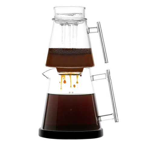Pure Over Brew Kit XL Glass Filter Pour Over Coffee Maker Set