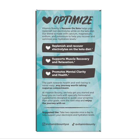 Electrolyte Capsules Recover On Keto Supplement Vitamin Bounty