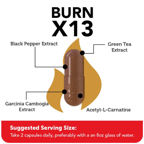 Vitamin Bounty Burn X13 Energy Support Capsules