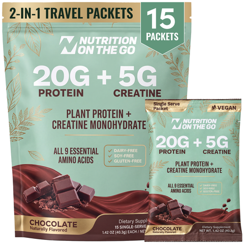 Vegan Protein Travel Packets 2-in-1 Protein + Creatine