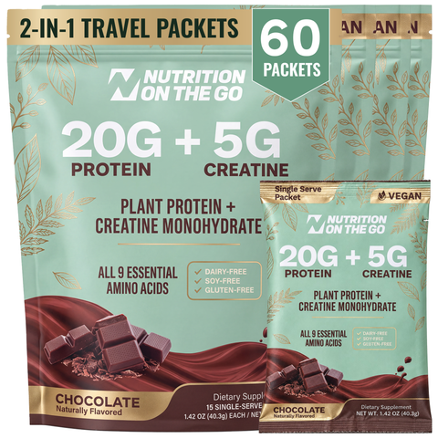 Vegan Protein Travel Packets 2-in-1 Protein + Creatine