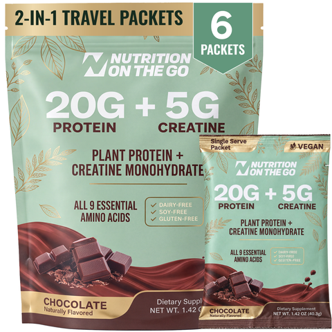 Vegan Protein Travel Packets 2-in-1 Protein + Creatine