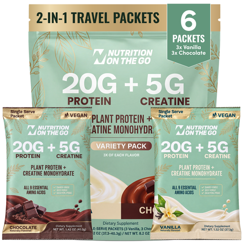 Vegan Protein Travel Packets 2-in-1 Protein + Creatine