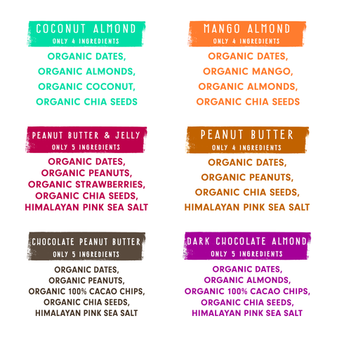 Variety Pack Organic Snack Bars Box of 12