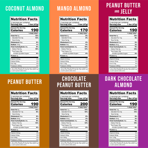 Variety Pack Organic Snack Bars Box of 12