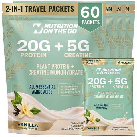 Vegan Protein Travel Packets 2-in-1 Protein + Creatine