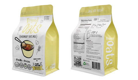Oats Vanilla Organic Plant Protein Powder Soy-Free Non-GMO