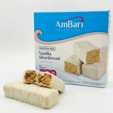 Vanilla Shortbread 15g Protein Meal Replacement Bars AmBari Nutrition