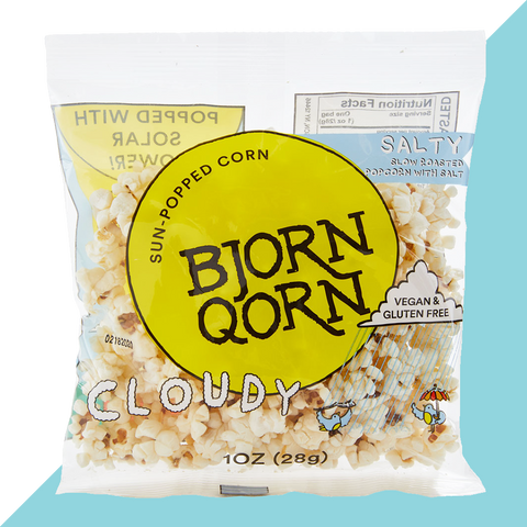 Cloudy Popcorn Bags 1oz 15-Pack Popcorn Bjorn Qorn